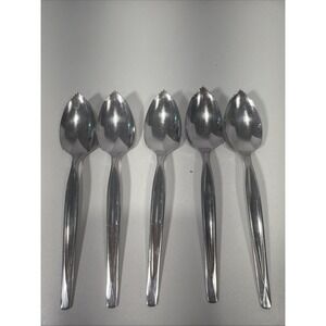 5pc. lot of Vintage Wm. Rogers & Son Serrated Spoon